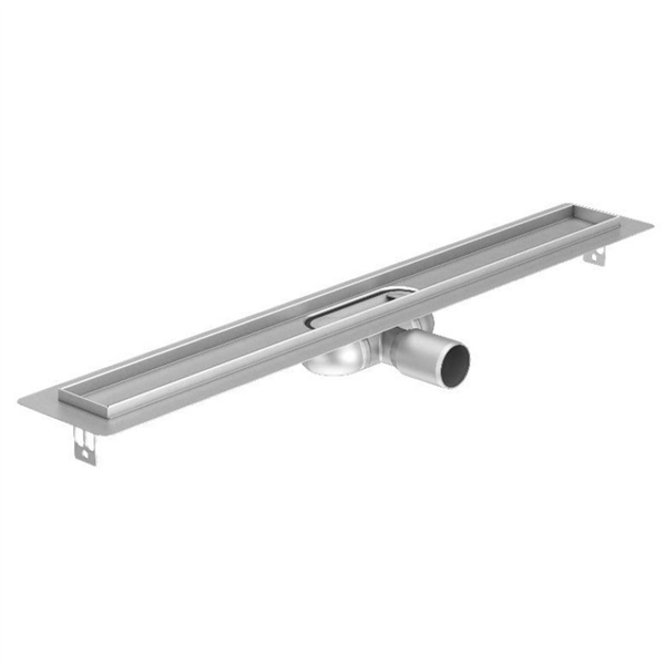 CUVE ACO SHOWERDRAIN C - LONGUEUR 885MM INOX - AVEC BAVETTE PERIPHERIQUE - SIPHO