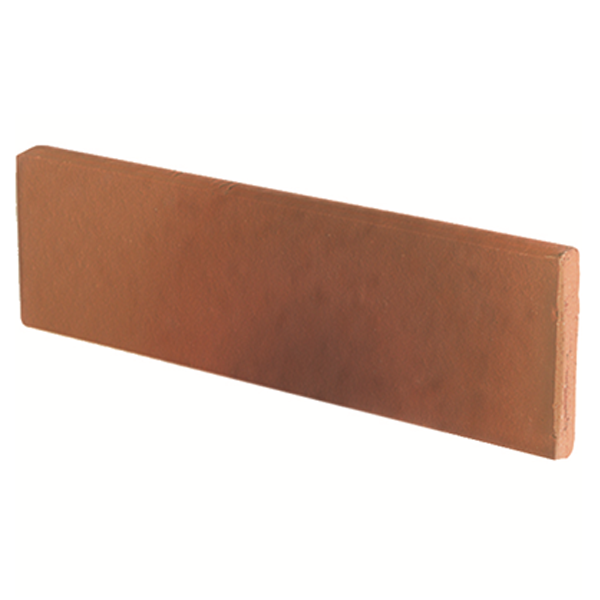 Plaquette de parement mural en terre cuite lisse Terreal Jasmin - 22 CM x 5 CM - épaisseur 14 MM