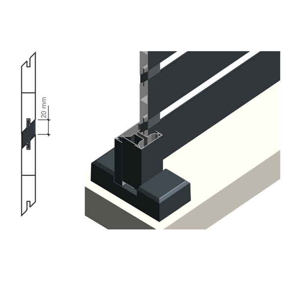Entretoise pour espacement régulier entre lames Louver 110 - Lot de 96 pièces