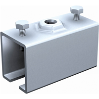 Manchon support nu sans tige filetée pour rail 6255