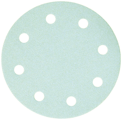 Disque abrasif anti-encrassant à 8 trous SEA en corindon supérieur - diamètre 125 mm - grain 80 - lot de 5