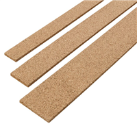 Bande résiliente en liège pour ossatures de cloisons - 50 MM x 1,00 M - ép. 10,00 MM