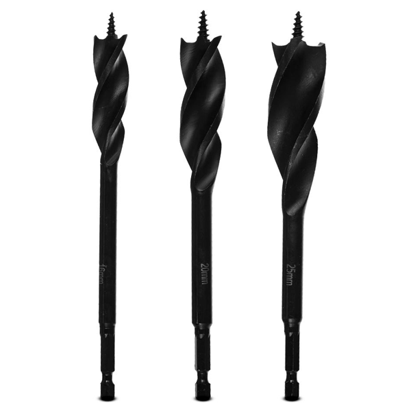 Ensemble de 3 mèches à bois à 3 pointes Dewalt DT90237-QZ Extreme 16 20 et 25 mm