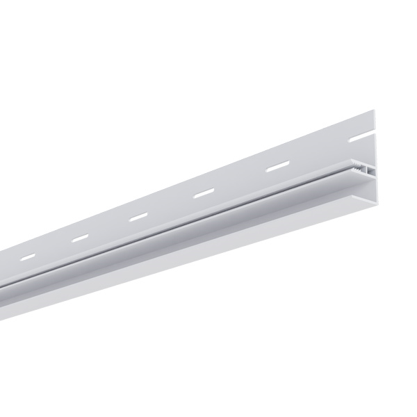 Fond commun pour finition angle extérieur/intérieur de bardage PVC Isocel et Barcel - Blanc - 3,00 M