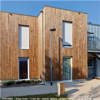 Bardage en Douglas Traité Classe 3 marron TREMOLO - 22,00 MM x 135 MM - Longueur 4,00 M