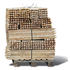 Piquet de chantier en bois Mercier 30 x 30 mm longueur 1000 mm