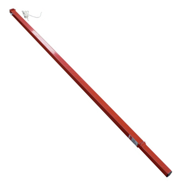 Règle télescopique Taliaplast en acier rouge avec cordeau - 1,70 à 3 m