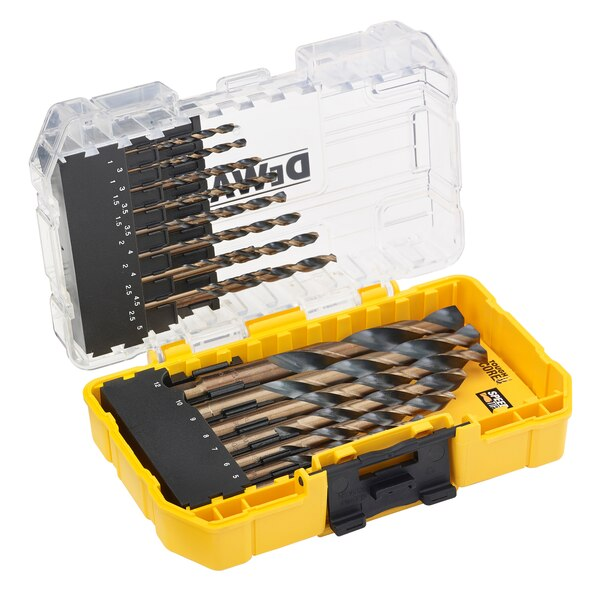 Coffret de 23 forets à métaux Dewalt DT70729-QZ Black & Gold HSS-G - 1 à 12 mm