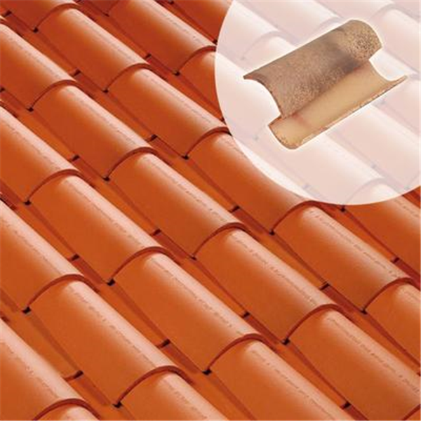 Tuile canal en terre cuite - Vendéenne 40 cm Terreal - Rouge