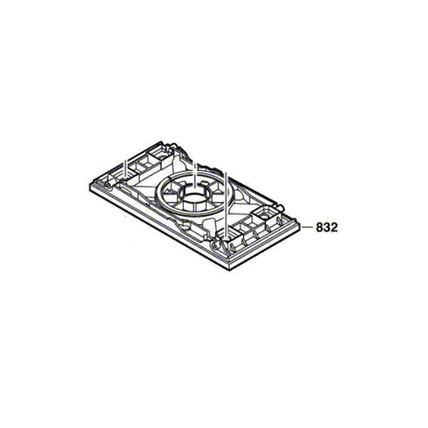 Plateau meulage pour la ponceuse vibrante PSS 200 A - 3 603 C40 000 Bosch