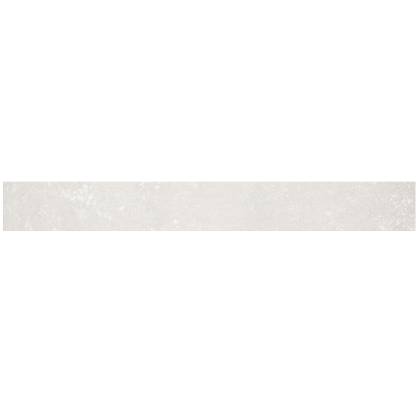 Plinthe de carrelage intérieur effet pierre en grès cérame émaillé - Tourmalet - 60,8 CM x 7,4 CM - Blanco