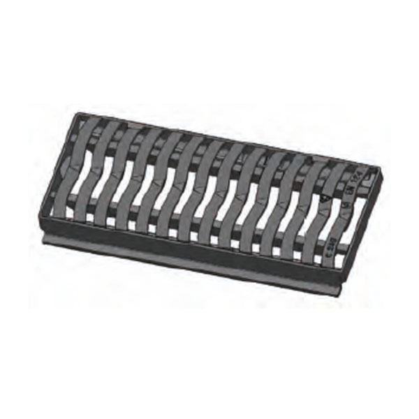 Grille caniveau fonte AT 250KN pour avaloir