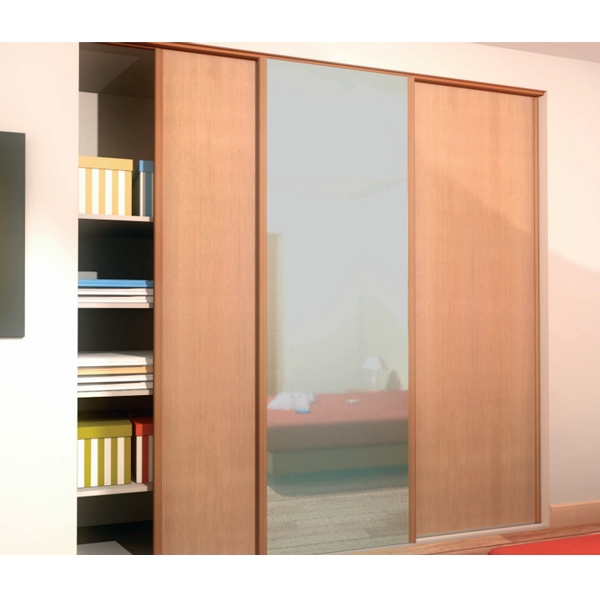 Ensemble porte coulissante de placard Mantion Pico 60 pour 3 panneaux de 60 kg - 3 mètres