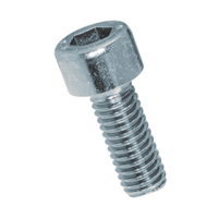 Vis à métaux tête cylindrique six pans creux acier zingué DIN 912 filetage total M6 x 12 mm - Boîte de 100