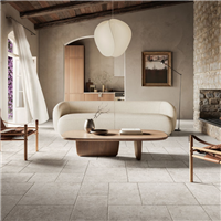 Carrelage effet pierre en grès cérame avec bords rustiques - Pierre Éternelle GRIP R11B - 50,0 cm x 50,00 cm - ép. 9,00 mm - Gris