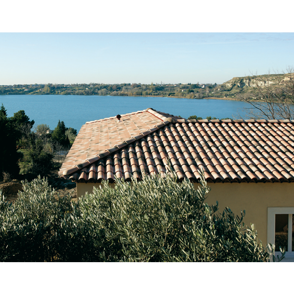 Double tuile Galléane 12 - grand moule fort galbe terre cuite - Silvacane littoral