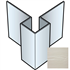 Profil d'angle extérieur symétrique pour bardage Cedral Lap - Aluminium laqué Gris C05 - longueur 3,00 M