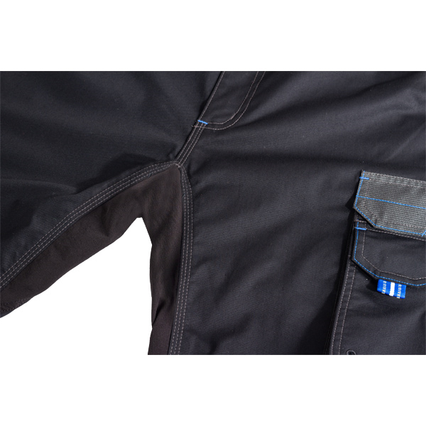 Pantalon de travail pour homme stretch coupe ajustée avec poches genouillères - Telica II Coverguard - Noir - Taille S