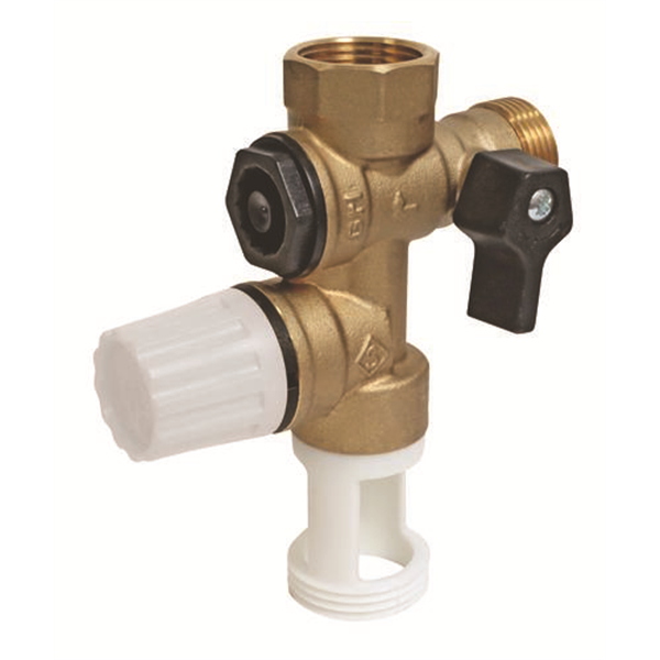 Groupe de Sécurité NF 3/4" à garde d'air droite - Siège laiton pour eau neutre