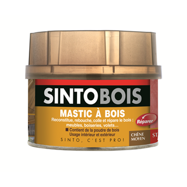 Mastic Sintobois Standard chêne clair 500 ml 33751