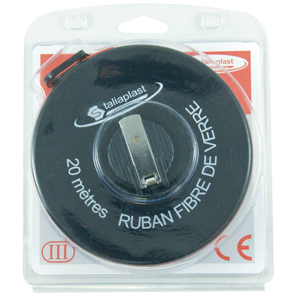 DOUBLE DECAMETRE RUBAN FIBRE BOITIER ABS