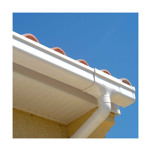 Naissance centrale à dilatation libre MEP RVND pour gouttière La Réversible et tuyau de 80 mm - PVC Blanc