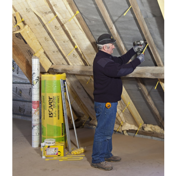 Suspente Isover Intégra 2 - isolation des combles aménagés et perdus - ép. isolant de 200 à 240 MM - boîte de 50