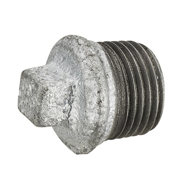 Bouchon mâle à visser - M 26 x 34 - Pour conduite en fer galvanisé - Noyon & Thiebault - Acier