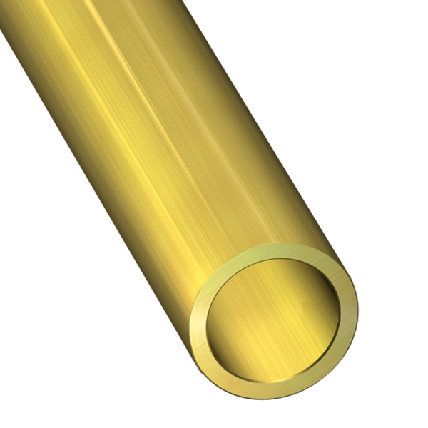 Tube rond creux en laiton - diamètre 4 mm - épaisseur 0.5 mm - longueur 1 m CQFD 2009-4102