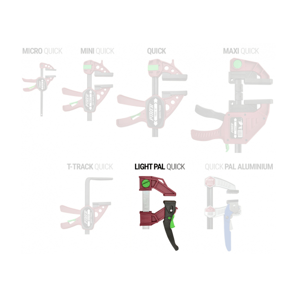 Serre-joint PAL - presse légère à serrage rapide - Piher - longueur 30cm