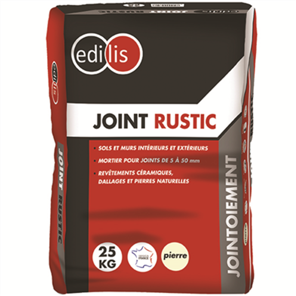 Joint rustic Edilis couleur pierre sac de 25 kg