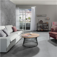 Carrelage intérieur effet béton ciré en grès cérame émaillé - Betonico - 45,0 cm x 45,0 cm - ép. 8,00 mm - Gris