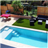 Gazon synthétique vert foncé - Diamond 3D Exelgreen - Garantie 10 ans - Hauteur 38,00 MM