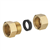 Raccord joint mixte femelle égal - Pour tube en cuivre - Diamètre 16 mm - F 15 x 21 - Laiton