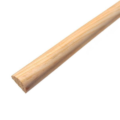 Demi-rond en pin des Landes sans nœud - bois PEFC - section de 20 MM - longueur 2,00 M