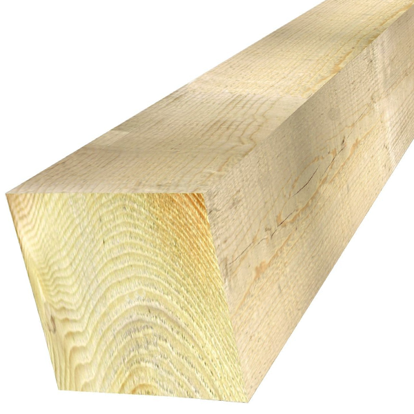 Poutre en sapin traité classe 2 Jaune - bois de charpente - 150 MM x 150 MM - longueur 5,00 M