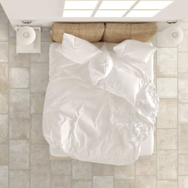 Plinthe de carrelage intérieur en grès cérame émaillé effet pierre Marna - 50,0 CM x 8,0 CM - Beige