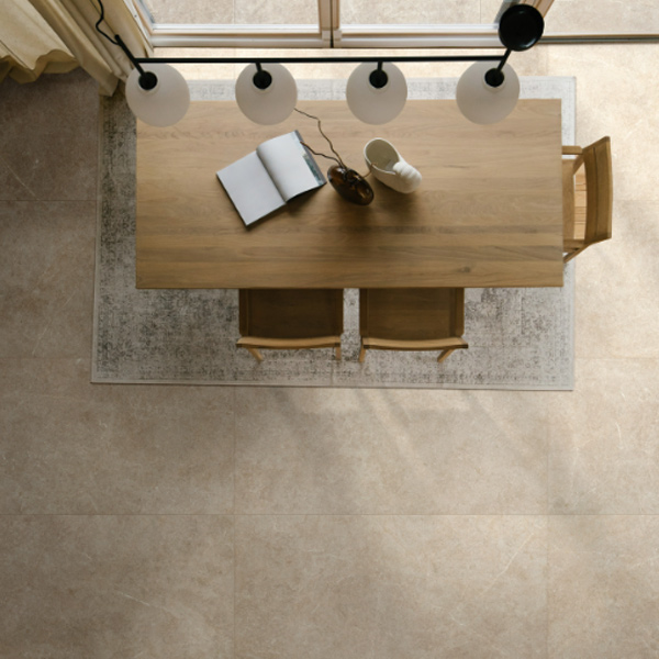 Carrelage intérieur effet pierre en grès cérame rectifié - Realstone Argent - 60,0 CM x 60,0 CM - ép. 9,50 MM - Sabbia