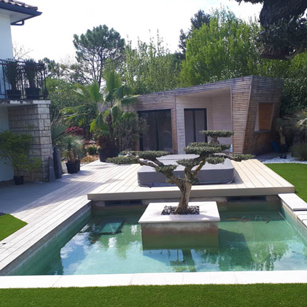 Margelle droite plate en béton pressé effet pierre - New York - Ardennes - 80,0 CM x 33,0 CM - ép.35,00 MM