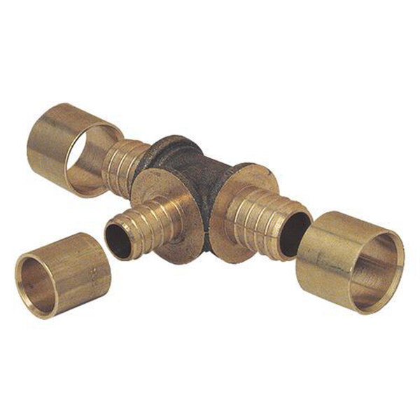 Té réduit à glissement - PER Ø20-Ø16-Ø16