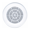 article Grille d'aération ronde fixe avec moustiquaire - diamètre 123 mm - PVC blanc