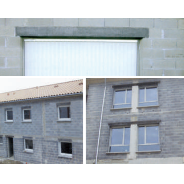 Linteau d'ouverture Manulinteau en béton ciment verre 200 MM x