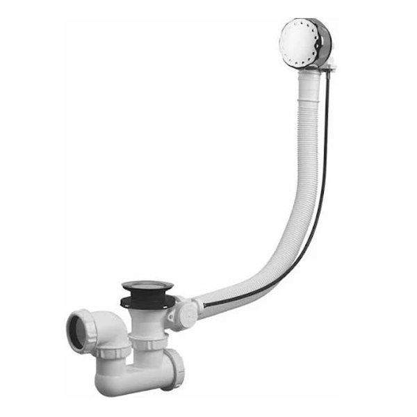 Vidage automatique de baignoire avec câble, volant et clapet ABS - Noyon et Thiebault - Sortie Ø 40 mm