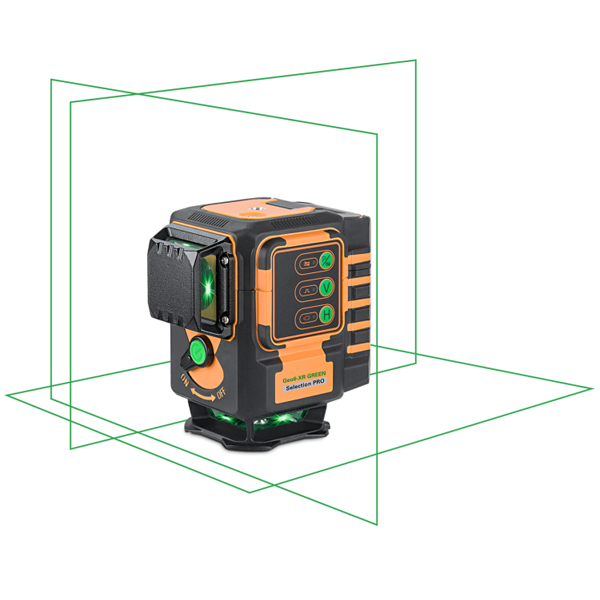 Niveau laser Sol/Mur Geo6-XR GREEN - 3 x 360° lignes - 6 croix vert