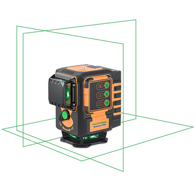 Niveau laser Sol/Mur Geo 6-XR GREEN - 3 x 360° lignes - 6 croix  - Geo Fennel - Faisceau vert