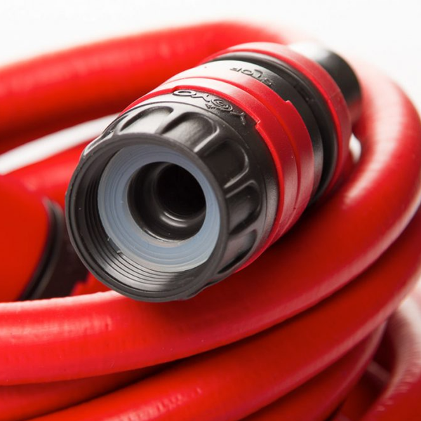 Tuyau d'arrosage extensible avec accessoires - Fitt Yoyo Go - 20 mètres - Rouge