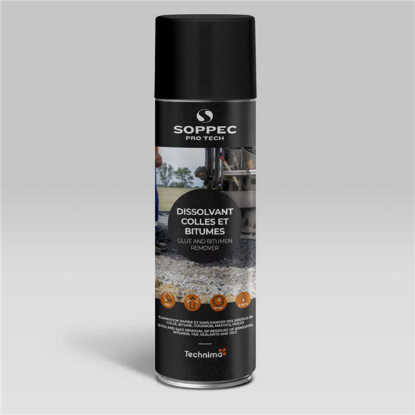 dissolvant colles et bitume 500ml, conçu pour une élimination rapide