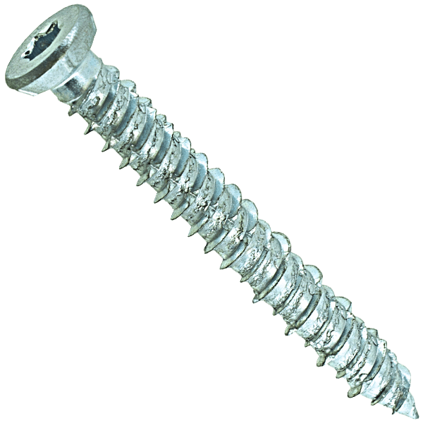 Vis béton tête fraisée étoile T30 acier zingué 7,5 x 132 mm - Boîte Vybac de 24