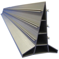 Règle-joint standard(règle à béton) Toffolo 80 mm, longueur 5 m couleur grise