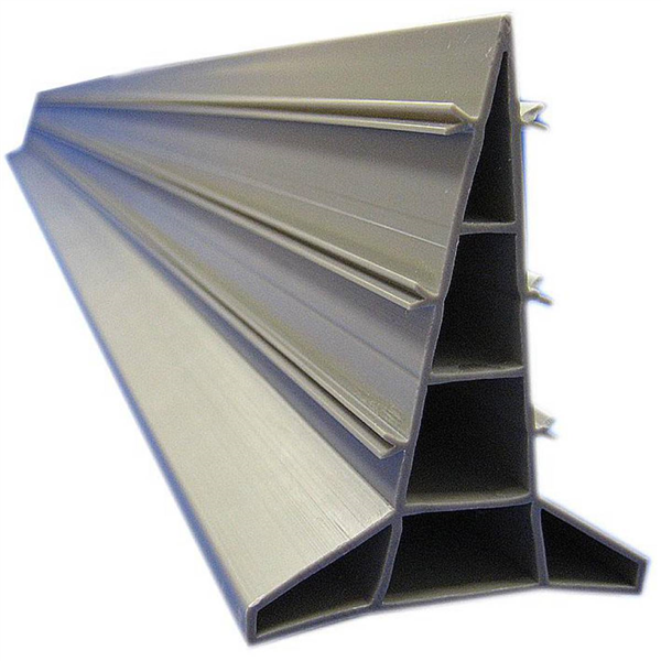 Règle-joint standard(règle à béton) Toffolo 80 mm, longueur 5 m couleur grise